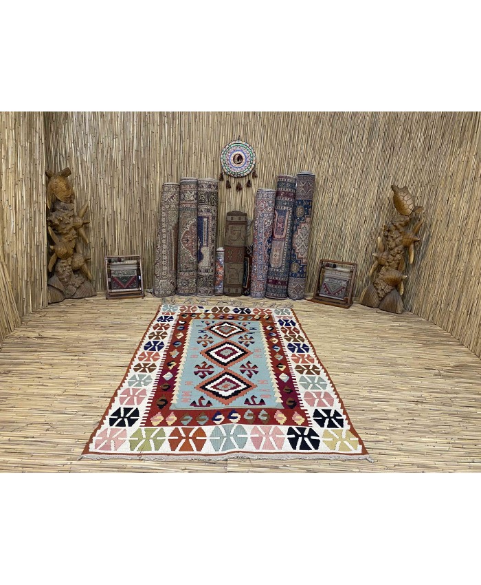 Handmade Turkish Kayseri Acrylic Original Kilim – FREE SHIPPING..!